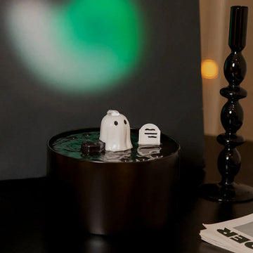 50oz/1.5L Ghost Drinking Fountain-Elevate Your Cat's Hydration