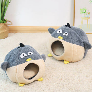 Penguin Shaped Cat Bed