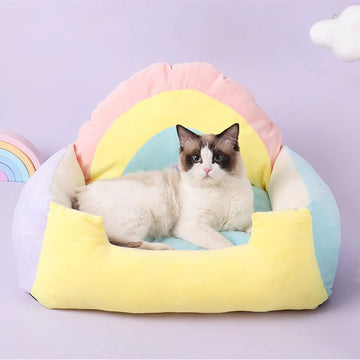 Korean Style Rainbow Cat Bed