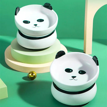Panda Face Cat Bowl