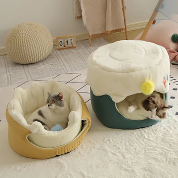 Detachable Cozy Cat Bed