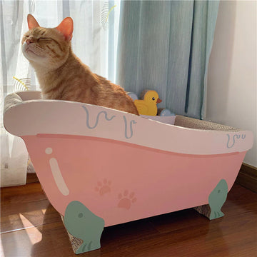 Duckling Bathtub Cat Scratcher