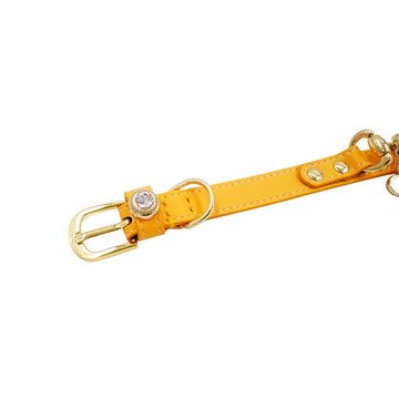 Hand Made Leather Pet Mango Buckle Collar
