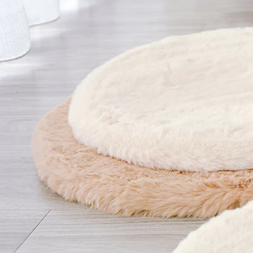 Round Soft Cat Plush Mat