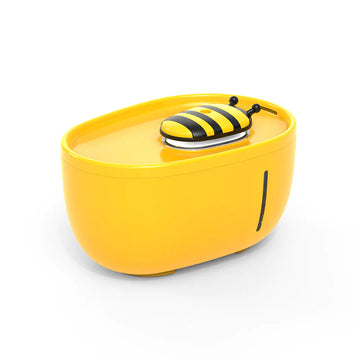 Yellow Bee Cat Water Fountain