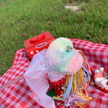 Tie-dye Series Heart Styled Cat Teaser Wand