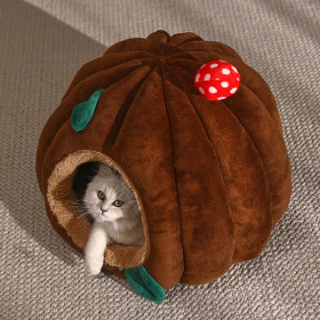 Round Stump Cat Bed
