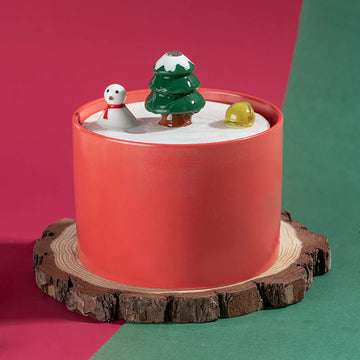 Snowman Cat Water Fountain