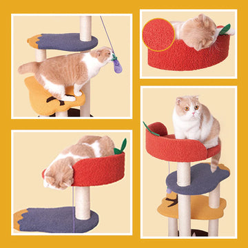 Vegetable Wood Cat Tree