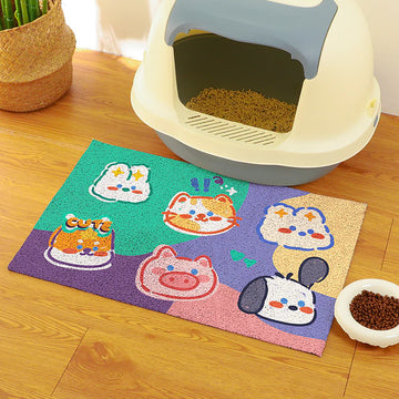 Colorful Furbaby Cat Litter Mat