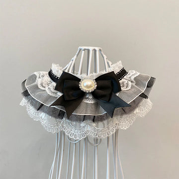 Black Bow Cat Bib