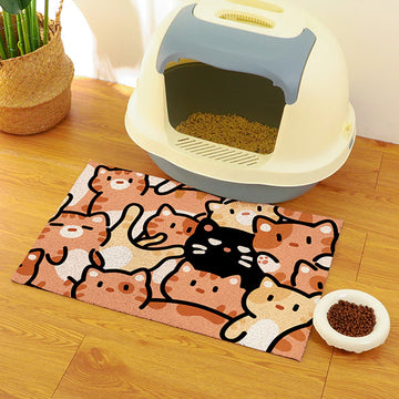 Many Kittens Cat Litter Mat
