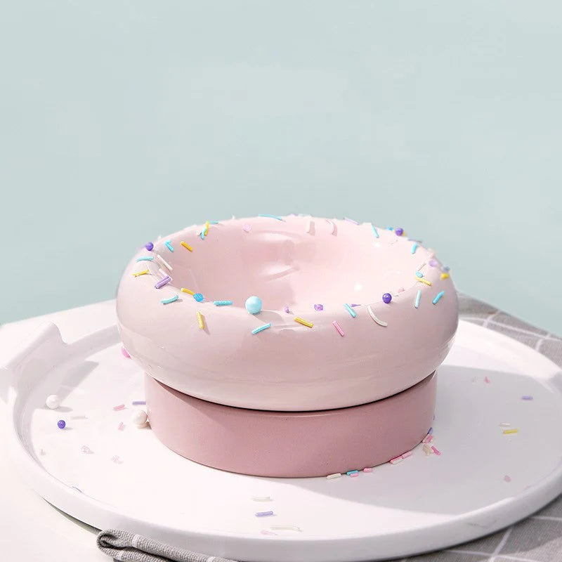 Donuts Shaped Cat Bowl