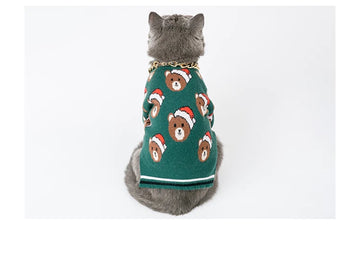 Christmas Bear Cat Sweater